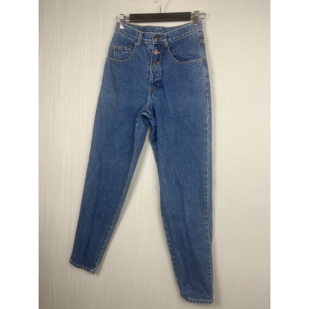 Y2K World Class Confusion Button Fly Taper Jeans‎ 100% Cotton Womens 7